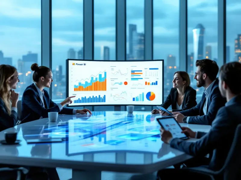 Equipo de marketing analizando dashboards interactivos de Power BI